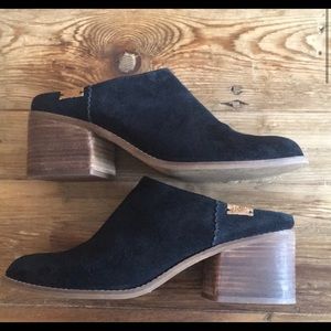 Toms Leila mule, black suede